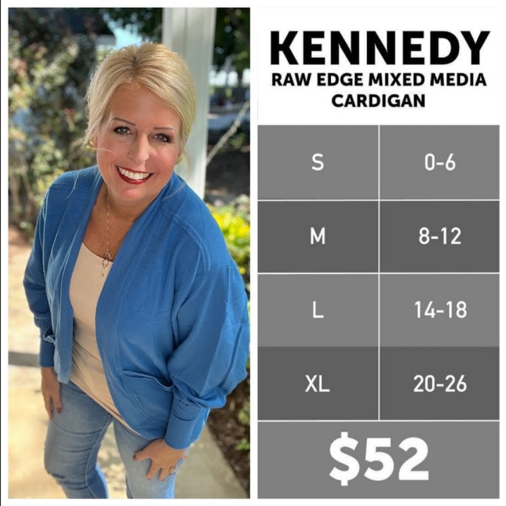 BNWT Lularoe Kennedy Cardigan, M - Picture 6 of 7